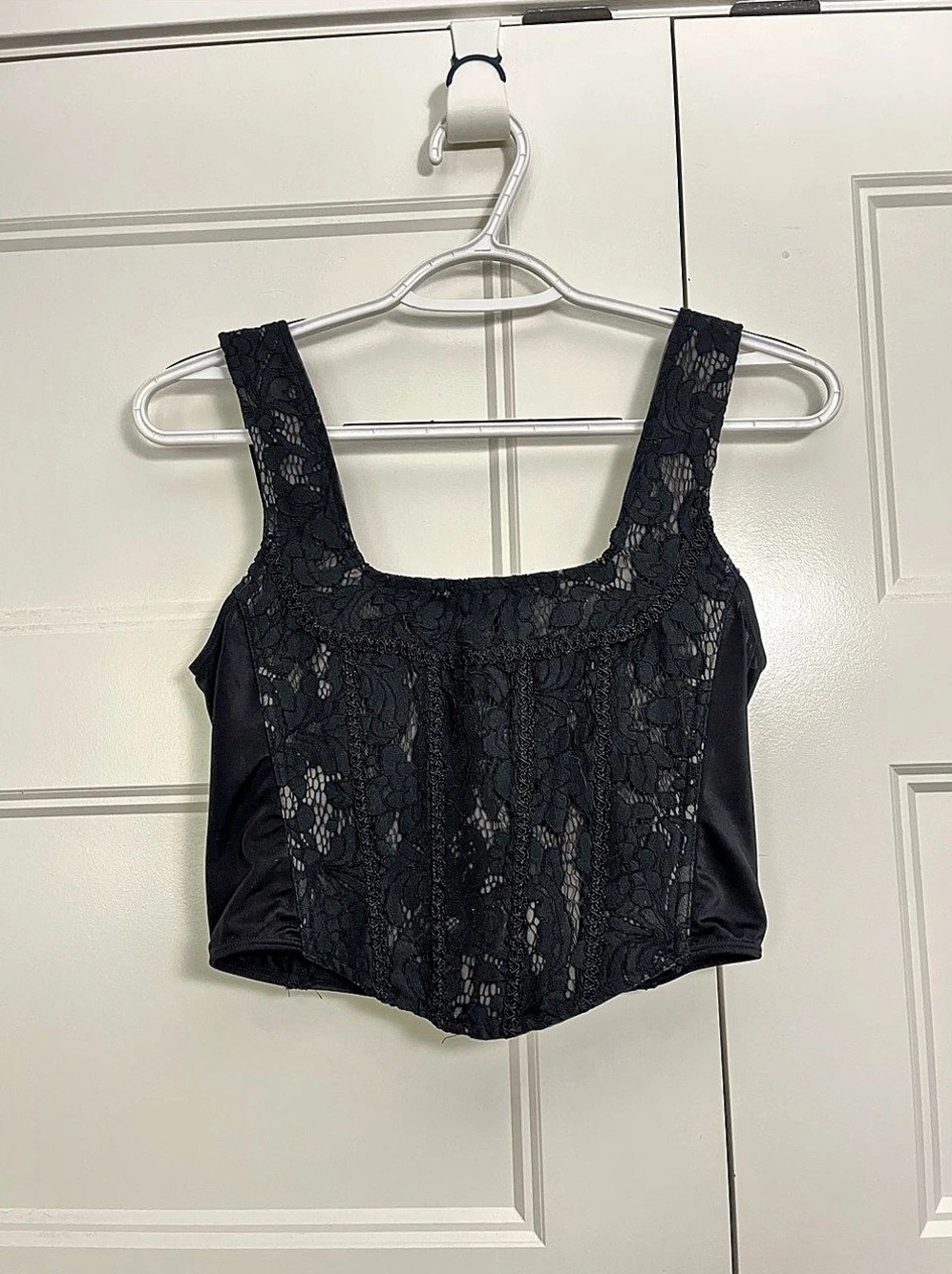 Disturbia Lace Corset Tank in Black Size US 4 UK 8 EU 36 Like New